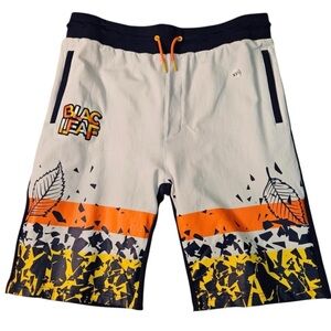 Sz 2xl Blac leaf shorts multi colors